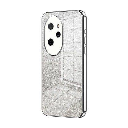 Honor 100 Pro Glitter Powder Electroplated Gradient Phone Case – Fashionable & Luxurious with Anti-Fingerprint Coating, Shock-Absorption, and Lens Protection