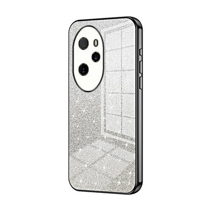 Honor 100 Pro Glitter Powder Electroplated Gradient Phone Case – Fashionable & Luxurious with Anti-Fingerprint Coating, Shock-Absorption, and Lens Protection