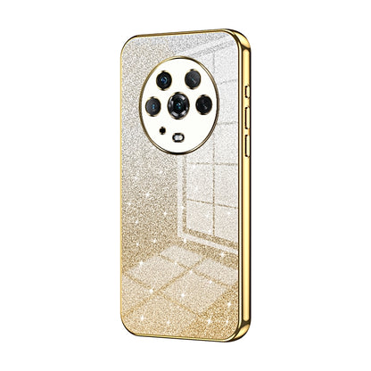 Honor Magic4 Glitter Powder Electroplated Gradient Phone Case – Fashionable & Luxurious with Anti-Fingerprint Coating, Shock-Absorption, and Lens Protection