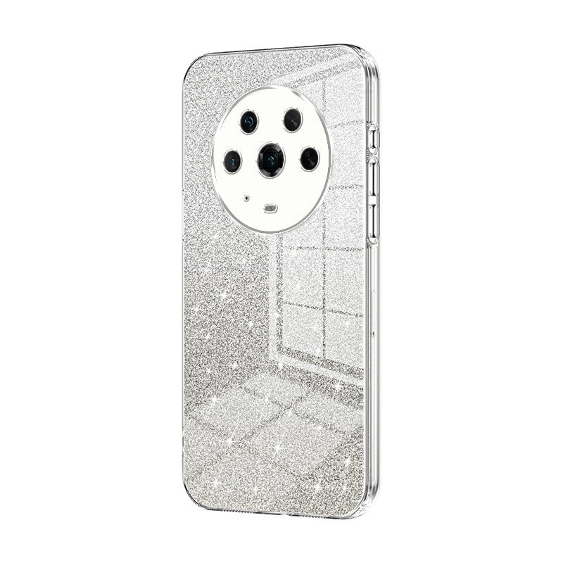 Honor Magic4 Glitter Powder Electroplated Gradient Phone Case – Fashionable & Luxurious with Anti-Fingerprint Coating, Shock-Absorption, and Lens Protection