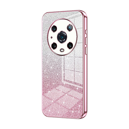 Honor Magic4 Pro Glitter Powder Electroplated Gradient Phone Case – Fashionable & Luxurious with Anti-Fingerprint Coating, Shock-Absorption, and Lens Protection