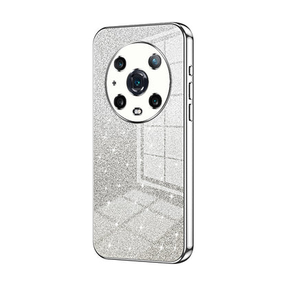 Honor Magic4 Pro Glitter Powder Electroplated Gradient Phone Case – Fashionable & Luxurious with Anti-Fingerprint Coating, Shock-Absorption, and Lens Protection