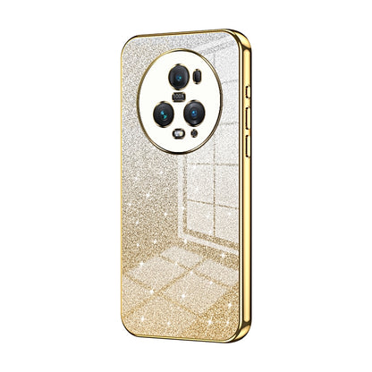 Honor Magic5 Pro Glitter Powder Electroplated Gradient Phone Case – Fashionable & Luxurious with Anti-Fingerprint Coating, Shock-Absorption, and Lens Protection