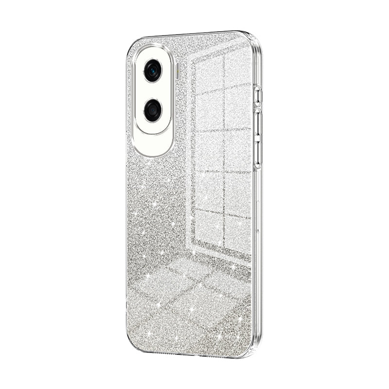 Honor X50i Glitter Powder Electroplated Gradient Phone Case – Fashionable & Luxurious with Anti-Fingerprint Coating, Shock-Absorption, and Lens Protection