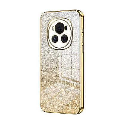 Honor Magic6 Glitter Powder Electroplated Gradient Phone Case – Fashionable & Luxurious with Anti-Fingerprint Coating, Shock-Absorption, and Lens Protection
