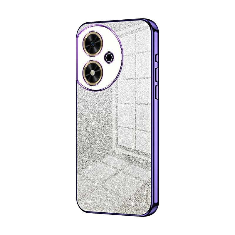 Honor Play 50 Glitter Powder Electroplated Gradient Phone Case – Fashionable & Luxurious with Anti-Fingerprint Coating, Shock-Absorption, and Lens Protection