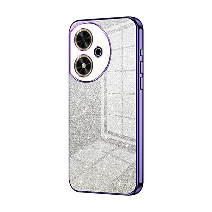 Honor Play 50 Glitter Powder Electroplated Gradient Phone Case – Fashionable & Luxurious with Anti-Fingerprint Coating, Shock-Absorption, and Lens Protection