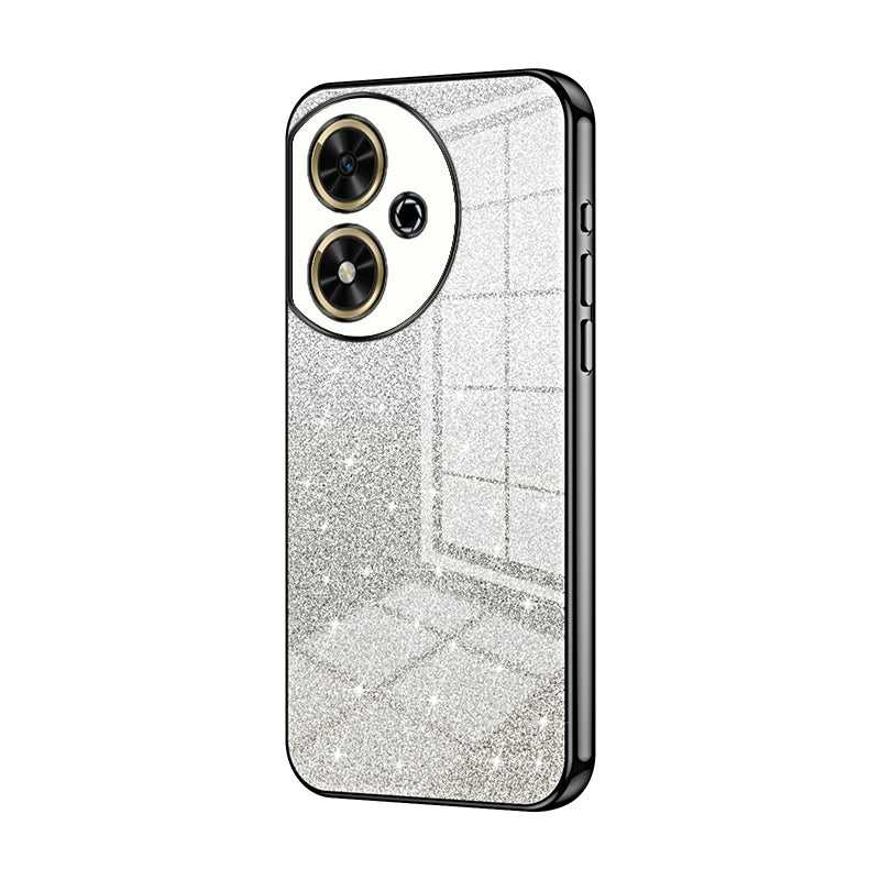 Honor Play 50 Glitter Powder Electroplated Gradient Phone Case – Fashionable & Luxurious with Anti-Fingerprint Coating, Shock-Absorption, and Lens Protection