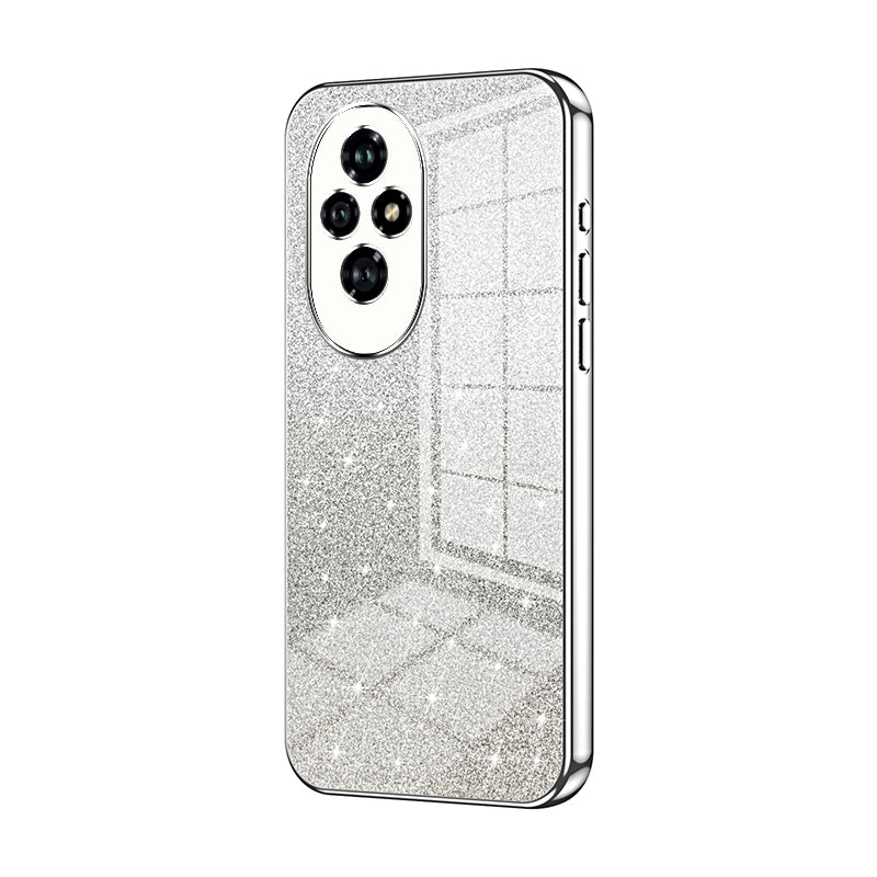 Honor 200 Glitter Powder Electroplated Gradient Phone Case – Fashionable & Luxurious with Anti-Fingerprint Coating, Shock-Absorption, and Lens Protection