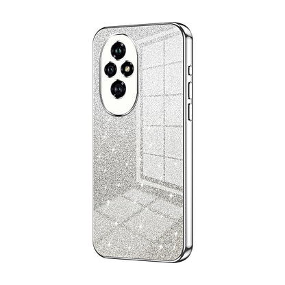 Honor 200 Glitter Powder Electroplated Gradient Phone Case – Fashionable & Luxurious with Anti-Fingerprint Coating, Shock-Absorption, and Lens Protection