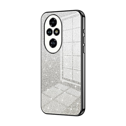 Honor 200 Pro Glitter Powder Electroplated Gradient Phone Case – Fashionable & Luxurious with Anti-Fingerprint Coating, Shock-Absorption, and Lens Protection