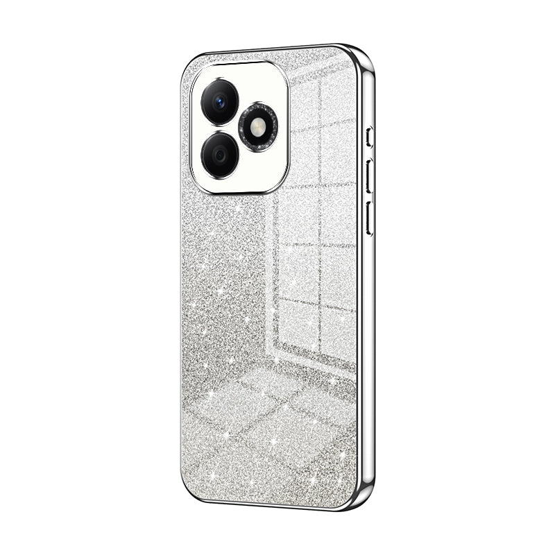 Honor X60i Glitter Powder Electroplated Gradient Phone Case – Fashionable & Luxurious with Anti-Fingerprint Coating, Shock-Absorption, and Lens Protection