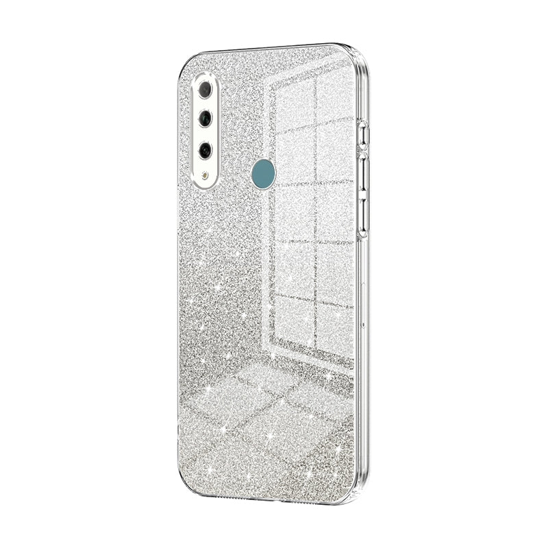Huawei Enjoy 10 Plus Glitter Powder Electroplated Gradient Phone Case – Fashionable & Luxurious with Anti-Fingerprint Coating, Shock-Absorption, and Lens Protection