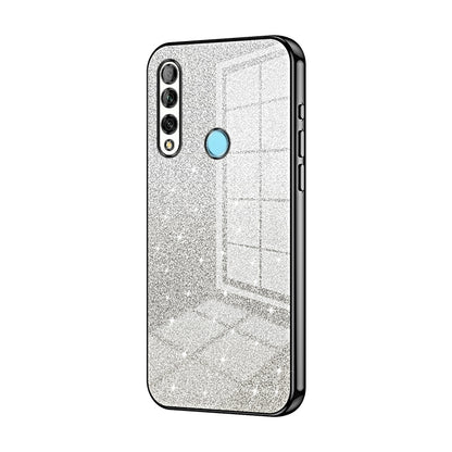 Huawei Enjoy 10 Plus Glitter Powder Electroplated Gradient Phone Case – Fashionable & Luxurious with Anti-Fingerprint Coating, Shock-Absorption, and Lens Protection