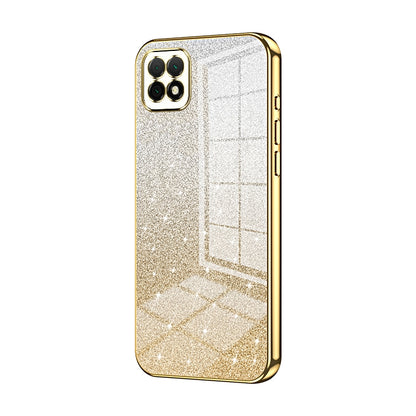 Huawei Nova Y60 Glitter Powder Electroplated Gradient Phone Case – Fashionable & Luxurious with Anti-Fingerprint Coating, Shock-Absorption, and Lens Protection