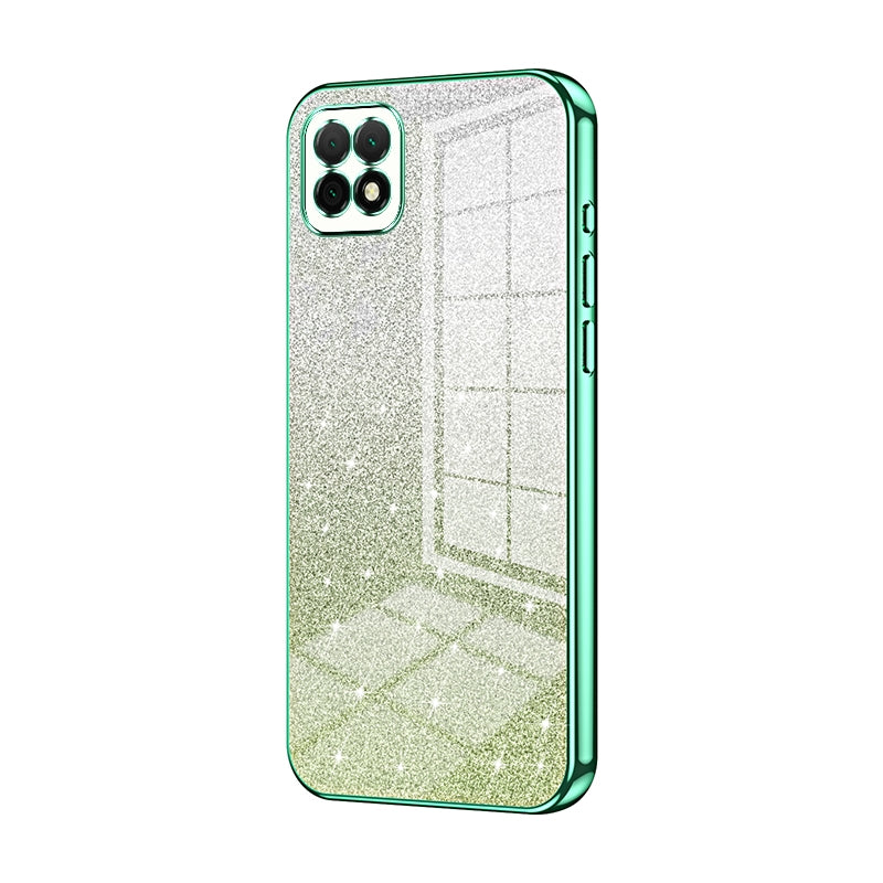 Huawei Nova Y60 Glitter Powder Electroplated Gradient Phone Case – Fashionable & Luxurious with Anti-Fingerprint Coating, Shock-Absorption, and Lens Protection