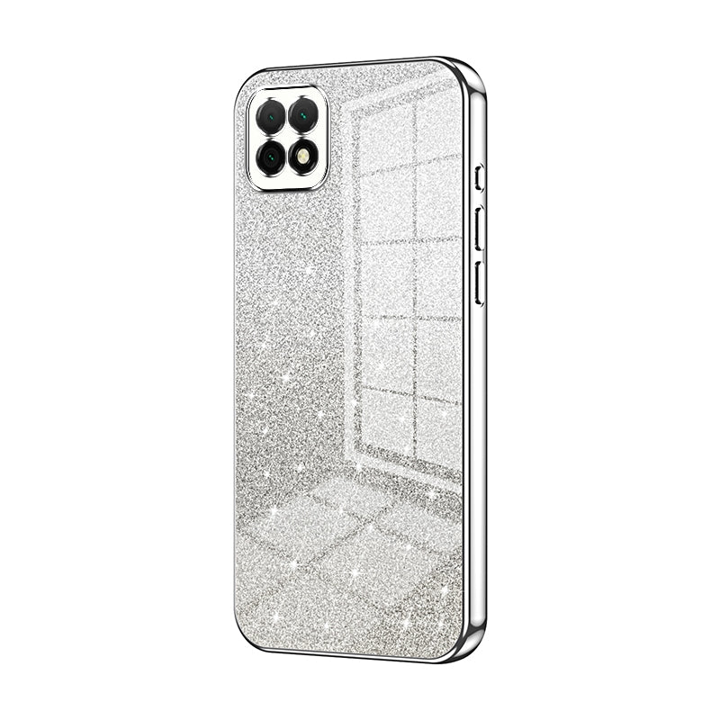 Huawei Nova Y60 Glitter Powder Electroplated Gradient Phone Case – Fashionable & Luxurious with Anti-Fingerprint Coating, Shock-Absorption, and Lens Protection