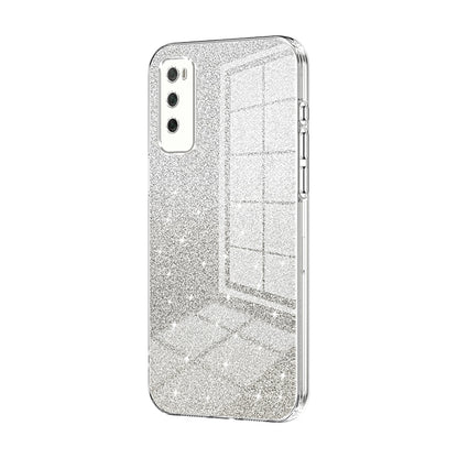 Huawei Enjoy Z 5G Glitter Powder Electroplated Gradient Phone Case – Fashionable & Luxurious with Anti-Fingerprint Coating, Shock-Absorption, and Lens Protection