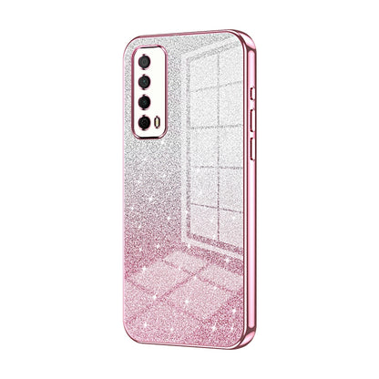 Huawei Enjoy 20 SE Glitter Powder Electroplated Gradient Phone Case – Fashionable & Luxurious with Anti-Fingerprint Coating, Shock-Absorption, and Lens Protection