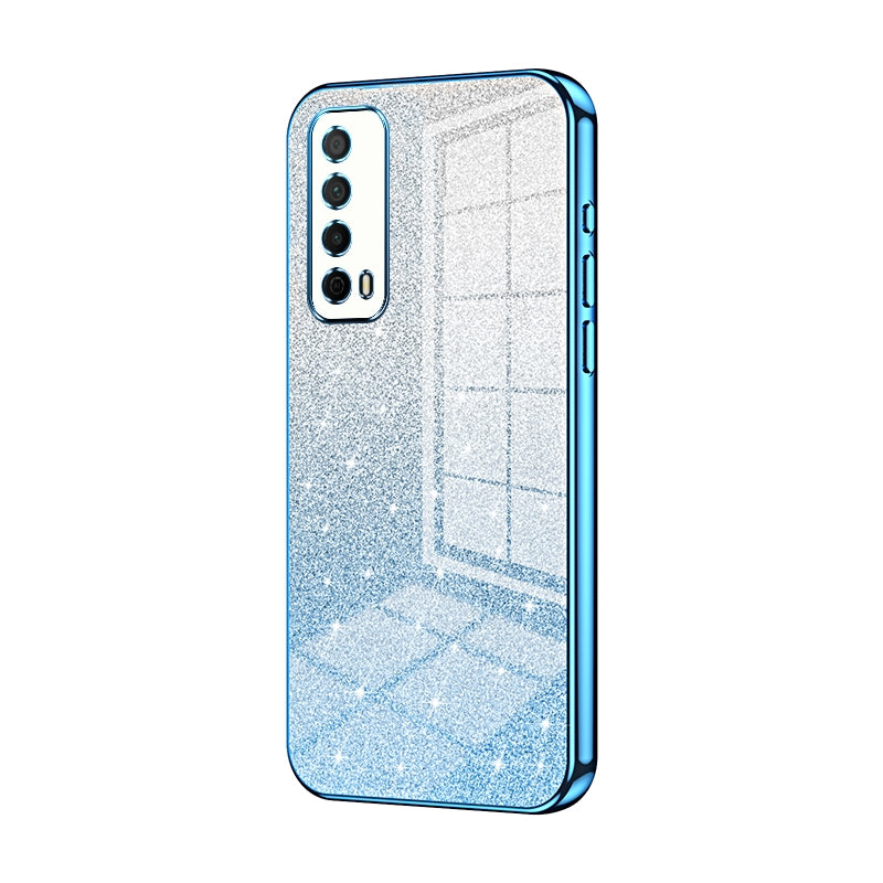 Huawei Enjoy 20 SE Glitter Powder Electroplated Gradient Phone Case – Fashionable & Luxurious with Anti-Fingerprint Coating, Shock-Absorption, and Lens Protection