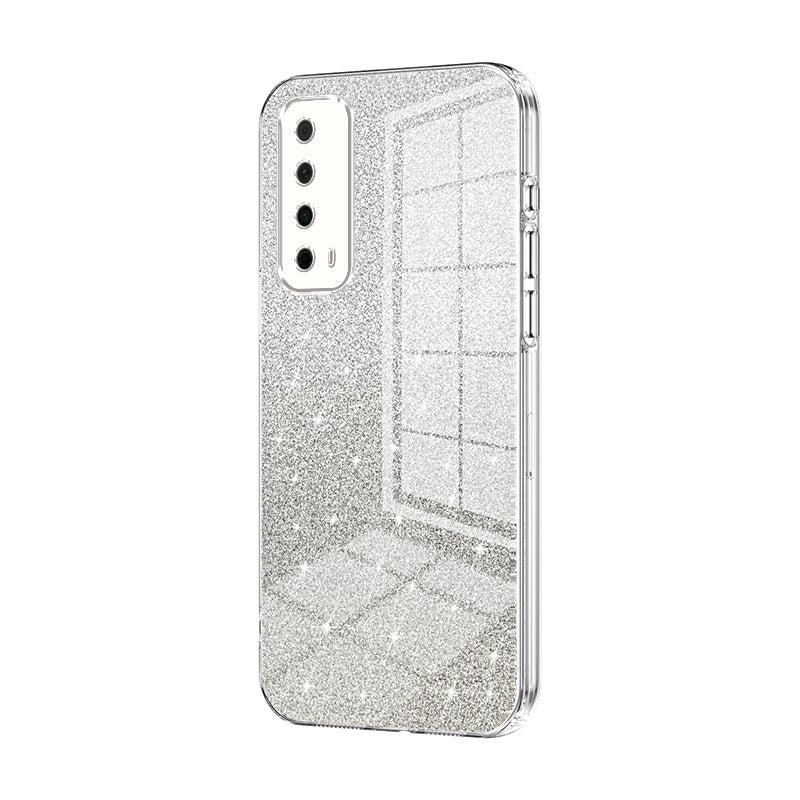 Huawei Enjoy 20 SE Glitter Powder Electroplated Gradient Phone Case – Fashionable & Luxurious with Anti-Fingerprint Coating, Shock-Absorption, and Lens Protection