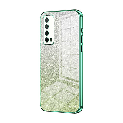 Huawei Enjoy 20 SE Glitter Powder Electroplated Gradient Phone Case – Fashionable & Luxurious with Anti-Fingerprint Coating, Shock-Absorption, and Lens Protection