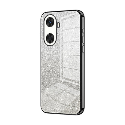 Huawei Enjoy 60 Glitter Powder Electroplated Gradient Phone Case – Fashionable & Luxurious with Anti-Fingerprint Coating, Shock-Absorption, and Lens Protection