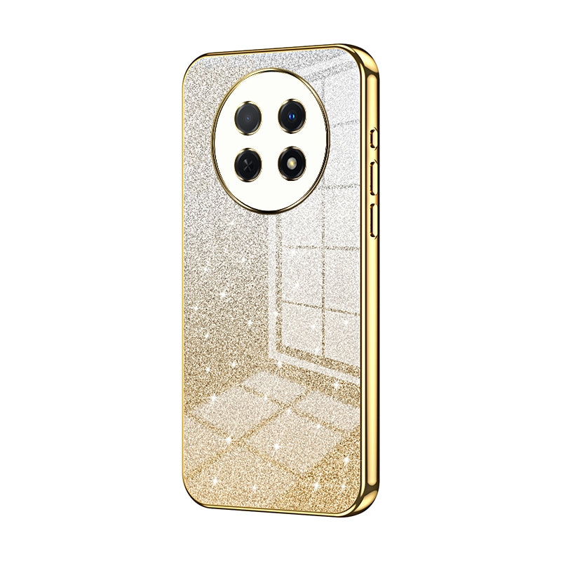Huawei Enjoy 60X Glitter Powder Electroplated Gradient Phone Case – Fashionable & Luxurious with Anti-Fingerprint Coating, Shock-Absorption, and Lens Protection
