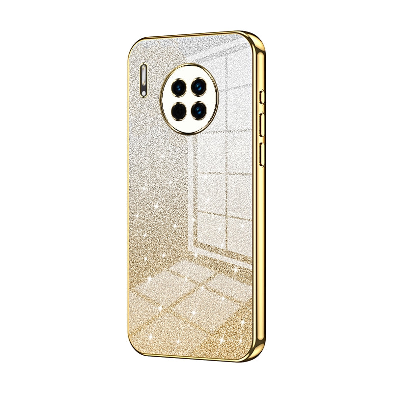 Huawei Mate 30 Glitter Powder Electroplated Gradient Phone Case – Fashionable & Luxurious with Anti-Fingerprint Coating, Shock-Absorption, and Lens Protection