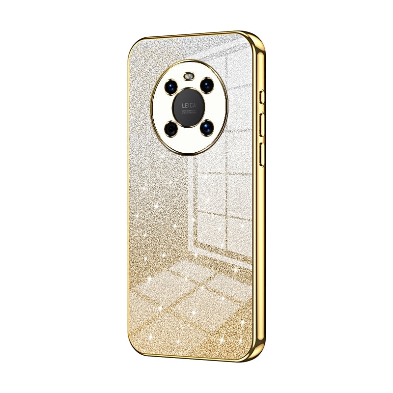 Huawei Mate 40 Glitter Powder Electroplated Gradient Phone Case – Fashionable & Luxurious with Anti-Fingerprint Coating, Shock-Absorption, and Lens Protection