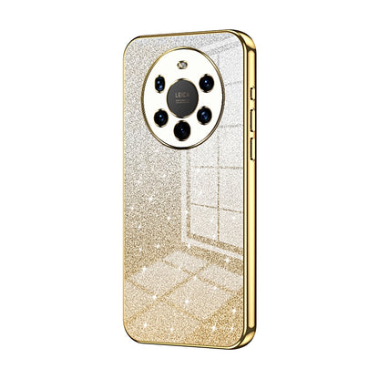 Huawei Mate 40 Pro+ Glitter Powder Electroplated Gradient Phone Case – Fashionable & Luxurious with Anti-Fingerprint Coating, Shock-Absorption, and Lens Protection