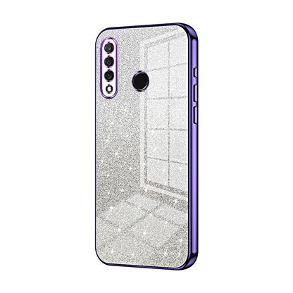 Huawei Nova 4e Glitter Powder Electroplated Gradient Phone Case – Fashionable & Luxurious with Anti-Fingerprint Coating, Shock-Absorption, and Lens Protection