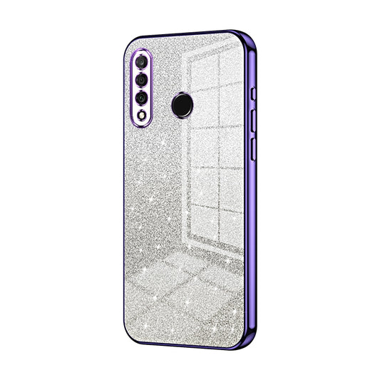 Huawei Nova 4e Glitter Powder Electroplated Gradient Phone Case – Fashionable & Luxurious with Anti-Fingerprint Coating, Shock-Absorption, and Lens Protection