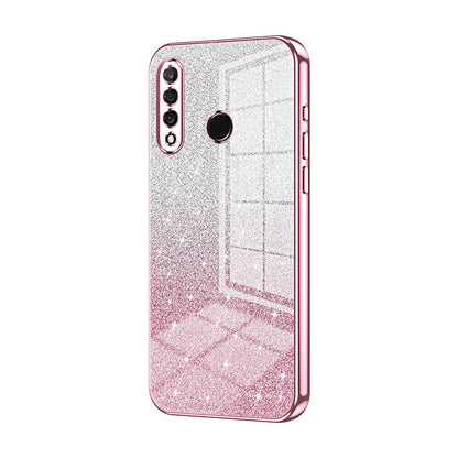 Huawei Nova 4e Glitter Powder Electroplated Gradient Phone Case – Fashionable & Luxurious with Anti-Fingerprint Coating, Shock-Absorption, and Lens Protection