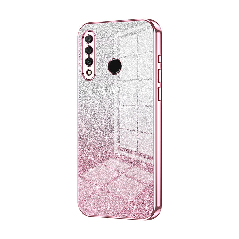 Huawei P30 lite Glitter Powder Electroplated Gradient Phone Case – Fashionable & Luxurious with Anti-Fingerprint Coating, Shock-Absorption, and Lens Protection