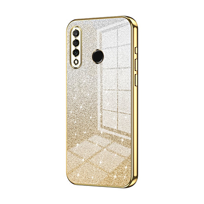 Huawei P30 lite Glitter Powder Electroplated Gradient Phone Case – Fashionable & Luxurious with Anti-Fingerprint Coating, Shock-Absorption, and Lens Protection