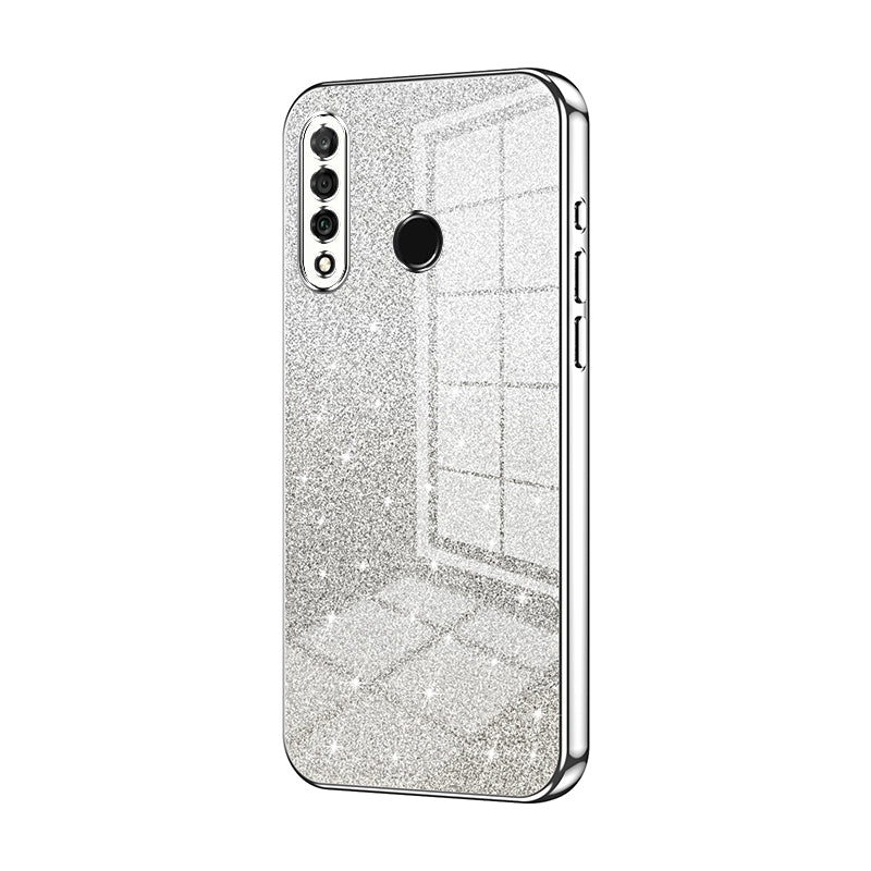 Huawei P30 lite Glitter Powder Electroplated Gradient Phone Case – Fashionable & Luxurious with Anti-Fingerprint Coating, Shock-Absorption, and Lens Protection