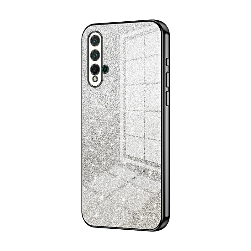 Huawei Nova 5 Glitter Powder Electroplated Gradient Phone Case – Fashionable & Luxurious with Anti-Fingerprint Coating, Shock-Absorption, and Lens Protection