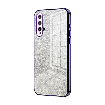 Huawei Nova 5 Pro Glitter Powder Electroplated Gradient Phone Case – Fashionable & Luxurious with Anti-Fingerprint Coating, Shock-Absorption, and Lens Protection