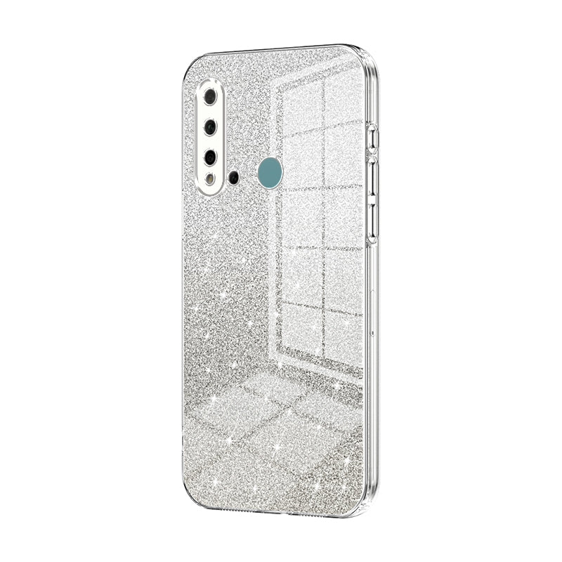 Huawei P20 lite 2019 Glitter Powder Electroplated Gradient Phone Case – Fashionable & Luxurious with Anti-Fingerprint Coating, Shock-Absorption, and Lens Protection