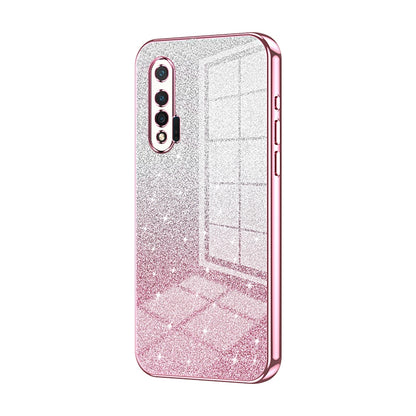 Huawei Nova 6 Glitter Powder Electroplated Gradient Phone Case – Fashionable & Luxurious with Anti-Fingerprint Coating, Shock-Absorption, and Lens Protection