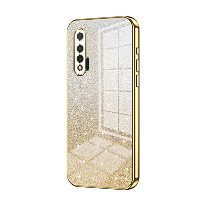 Huawei Nova 6 Glitter Powder Electroplated Gradient Phone Case – Fashionable & Luxurious with Anti-Fingerprint Coating, Shock-Absorption, and Lens Protection