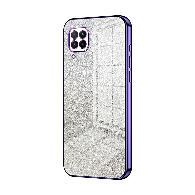 Huawei P40 lite 4G Glitter Powder Electroplated Gradient Phone Case – Fashionable & Luxurious with Anti-Fingerprint Coating, Shock-Absorption, and Lens Protection