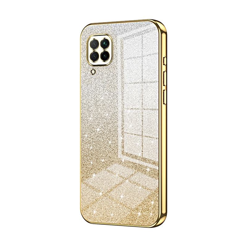 Huawei Nova 6 SE Glitter Powder Electroplated Gradient Phone Case – Fashionable & Luxurious with Anti-Fingerprint Coating, Shock-Absorption, and Lens Protection