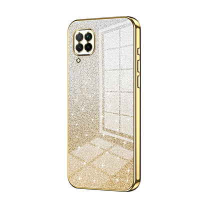 Huawei P40 lite 4G Glitter Powder Electroplated Gradient Phone Case – Fashionable & Luxurious with Anti-Fingerprint Coating, Shock-Absorption, and Lens Protection