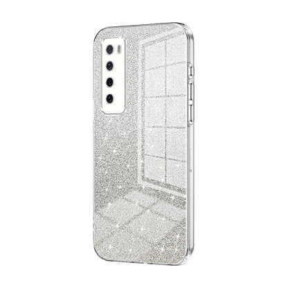 Huawei Nova 7 Glitter Powder Electroplated Gradient Phone Case – Fashionable & Luxurious with Anti-Fingerprint Coating, Shock-Absorption, and Lens Protection