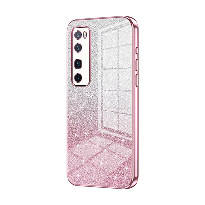 Huawei Nova 7 Pro Glitter Powder Electroplated Gradient Phone Case – Fashionable & Luxurious with Anti-Fingerprint Coating, Shock-Absorption, and Lens Protection
