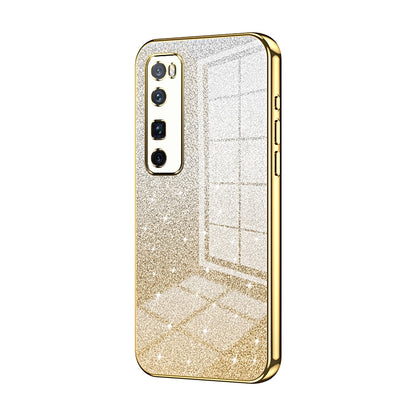 Huawei Nova 7 Pro Glitter Powder Electroplated Gradient Phone Case – Fashionable & Luxurious with Anti-Fingerprint Coating, Shock-Absorption, and Lens Protection