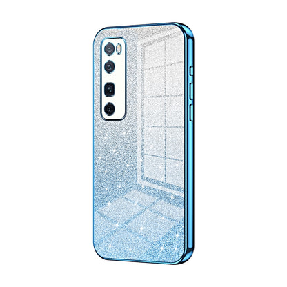 Huawei Nova 7 Pro Glitter Powder Electroplated Gradient Phone Case – Fashionable & Luxurious with Anti-Fingerprint Coating, Shock-Absorption, and Lens Protection