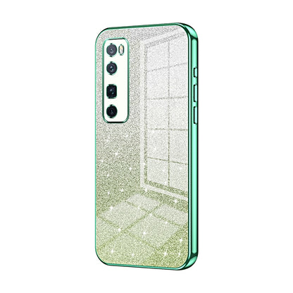 Huawei Nova 7 Pro Glitter Powder Electroplated Gradient Phone Case – Fashionable & Luxurious with Anti-Fingerprint Coating, Shock-Absorption, and Lens Protection